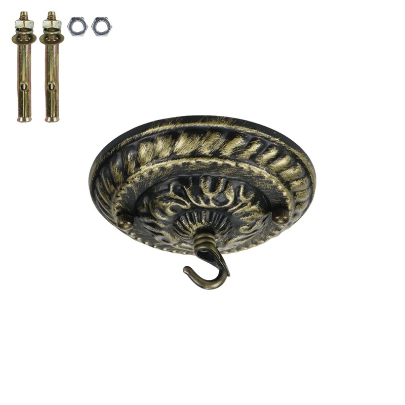 Tsnamay 5 Inches Retro Style Steel Light Canopy Kit,Ceiling Plate