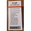 QP LED Blue Dancing Flame Light Bulb Autism Awareness Project