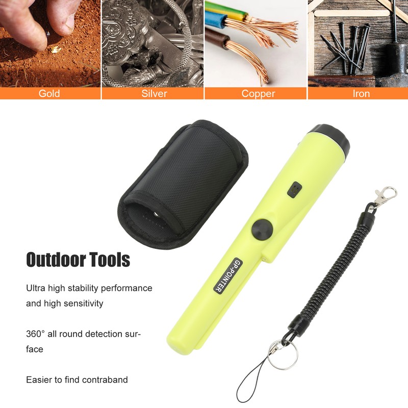 Metal Detector Handheld Portable Professional Gold Treasure Hunting Unearthing Tool
