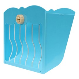 AIMALL Dual Use Rabbit Guinea Pig Hay Feeder Rack 8.27x9.84x5.12in Large Capacity 3500ml Anti-Waste Wall Mounted Grass Holder for Small Animals Cage