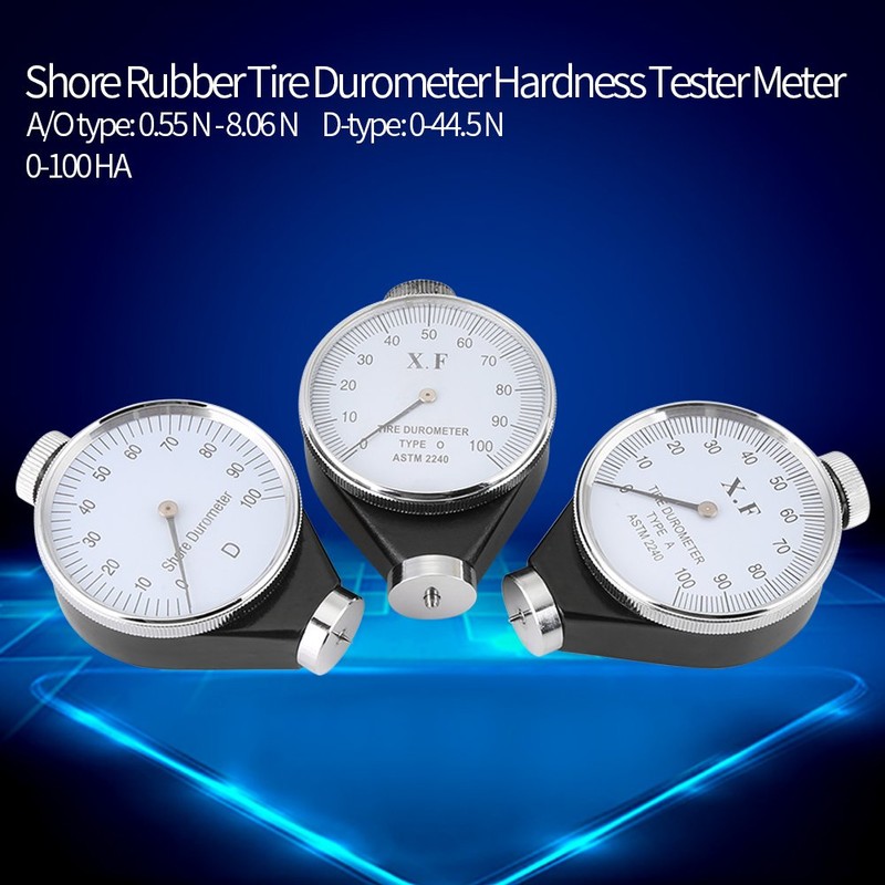 Durometer, hardness tester, Shore type A/O/D rubber tyres, Durometer hardness