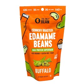 The Only Bean Crunchy Edamame Bean Snack Buffalo 4 oz