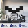 Vieshful Self Adhesive Acoustic Panels – 12"x12"x0.4" High-Density Soundproof Wall
