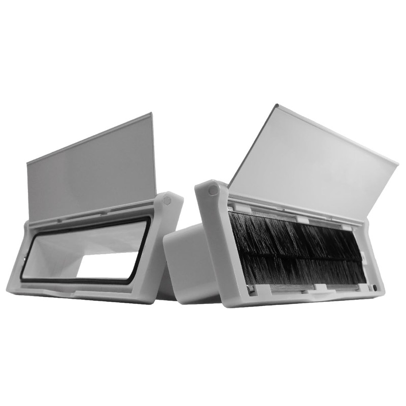 Draft Dodger 12"" Insulated Universal Telescopic Glossy White Mail Slot