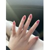[Highly recommendedTanghulu Nail] Plum Melting Lip Glow - Round Square