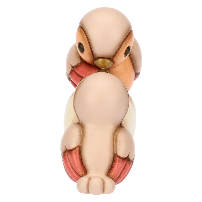 THUN - Coppia ciuffolotti con cuore, medi - ceramica -
