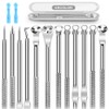 8PCS Blackhead Remover Tools,Stainless Steel,whitehead pimple acne Removal,clean tools