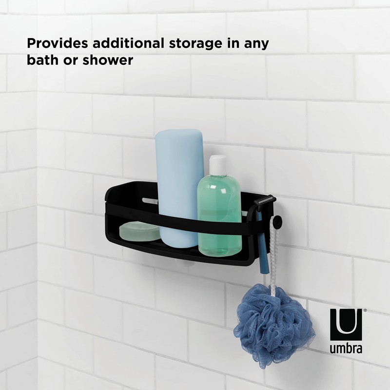 Umbra Flex Shower Caddy with Gel Closure Technology - Adjustable