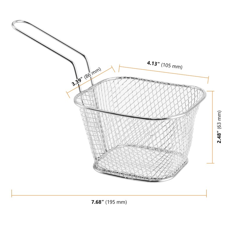 SEUNMUK 8 PCS Chip Serving Frying Baskets, Mini Chip Baskets
