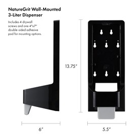 NatureGrit Wall-Mounted 3-Liter Dispenser