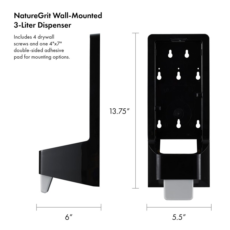 NatureGrit Wall-Mounted 3-Liter Dispenser