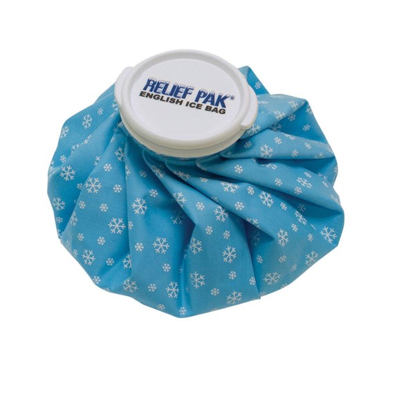 Relief Pak English-Style Ice Bag / Pack Cold Therapy to Reduce Swelling, Decrease Pain and Offer Cold Compression Relief from Bruises, Migraines, Aches, Swellings, Headaches and Fever, 6" Diameter