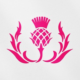 Transparent Decal Stickers of Scottish Thistle Flower (Pink) Premium Waterproof Vinyl Decal Stickers for Laptop Phone Accessory Helmet Car Window Mug Tuber Cup Door Wall Decorat ANDSKUS087254PI080322