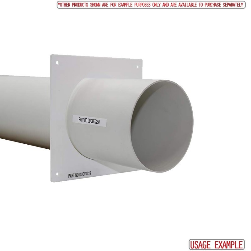 Kair Wall Plate 100mm - 4 inch for Round Ducting