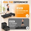 4PCS Treadmill Incline Riser Blocks, Stackable Treadmill Riser Incline Blocks,Uphill