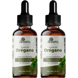 Árbora Aceite de Orégano 70% carvacrol con oliva para consumo 2 pack