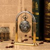TREEWETO Antique Mechanical Bronze Pocket Watches for Men 3D Horse