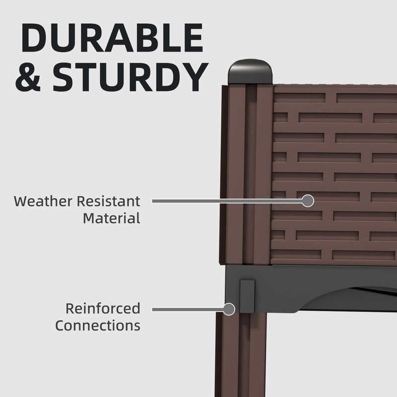 Growchum Modular Raised Garden Bed Kit – DIY Stackable Plant