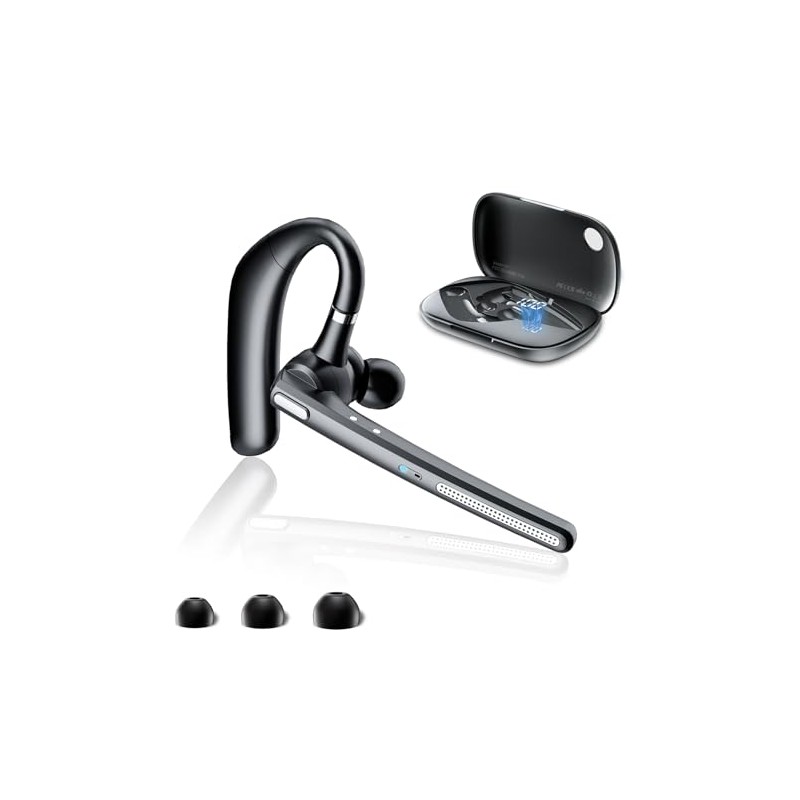 COTOE Bluetooth Headset, Wireless Bluetooth Earpiece Black