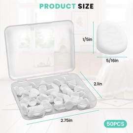 50 Pcs Door Frame Plugs, Entry Door Plugs, Door Window Screw Hole Plugs Compatible with ODL/Western Reflection Frame(White)