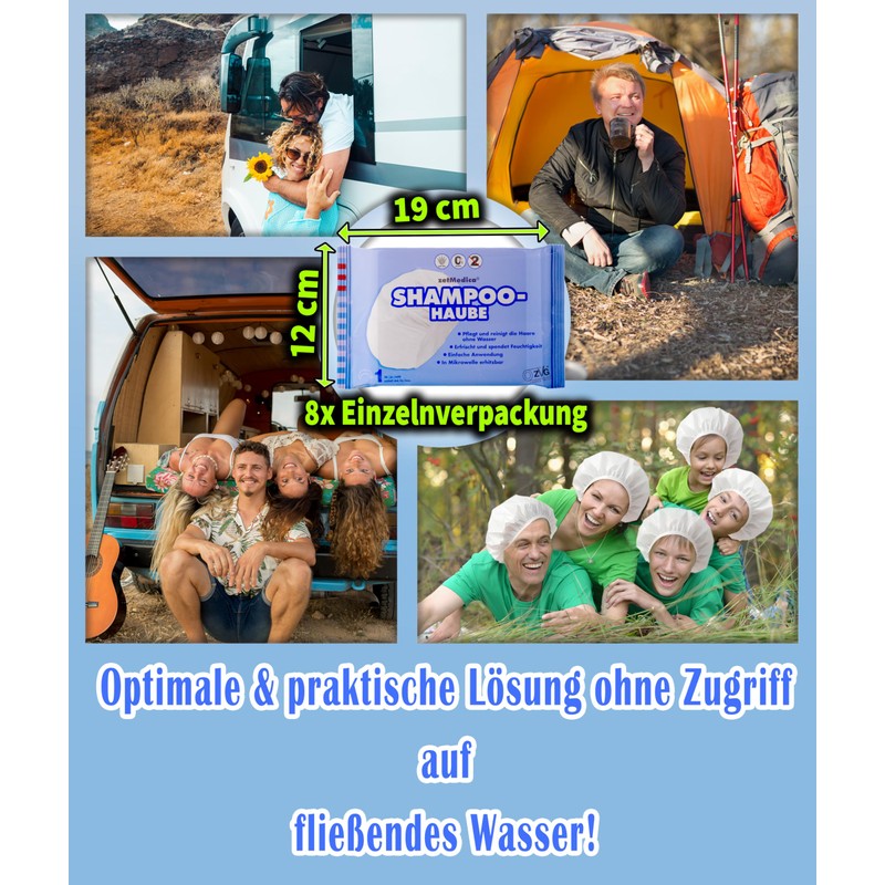 ZVG zetMedica 4 x Disposable Shampoo Caps - Shampoo Hood