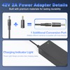 42V 2A Scooter Charger Compatible with Gotrax GXL V2, G2,