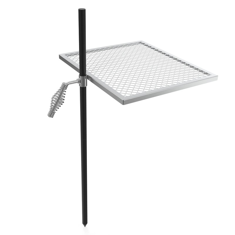 only fire Swivel Campfire Grill Adjustable Open Fire Grill Grate,