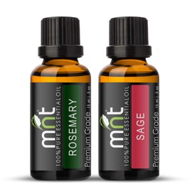 MNT Combo of Rosemary Oil and Sage Oil For Hair Growth, Skin care (Each 15ML) - 100% Pure Natural Oil