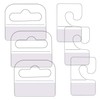 SnowTing 120Pcs Self Adhesive Plastic Hang Clear Tabs Hooks Display