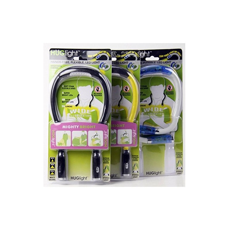 Huglight LED Light Handsfree Hug Neck Reading Book Light (Black)
