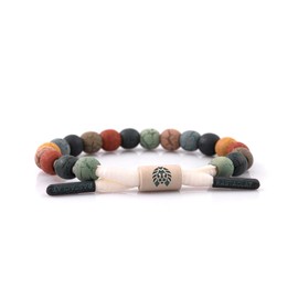 Rastaclat Beaded Bracelet for Men and Women - Karma Marbled Multicolor Bracelet | Adjustable Stackable & Beaded by Hand (Medium/Large)