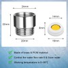 flintronic Shower Flow Reducer Limiter Set, Shower Flow Restrictor,Water Saver