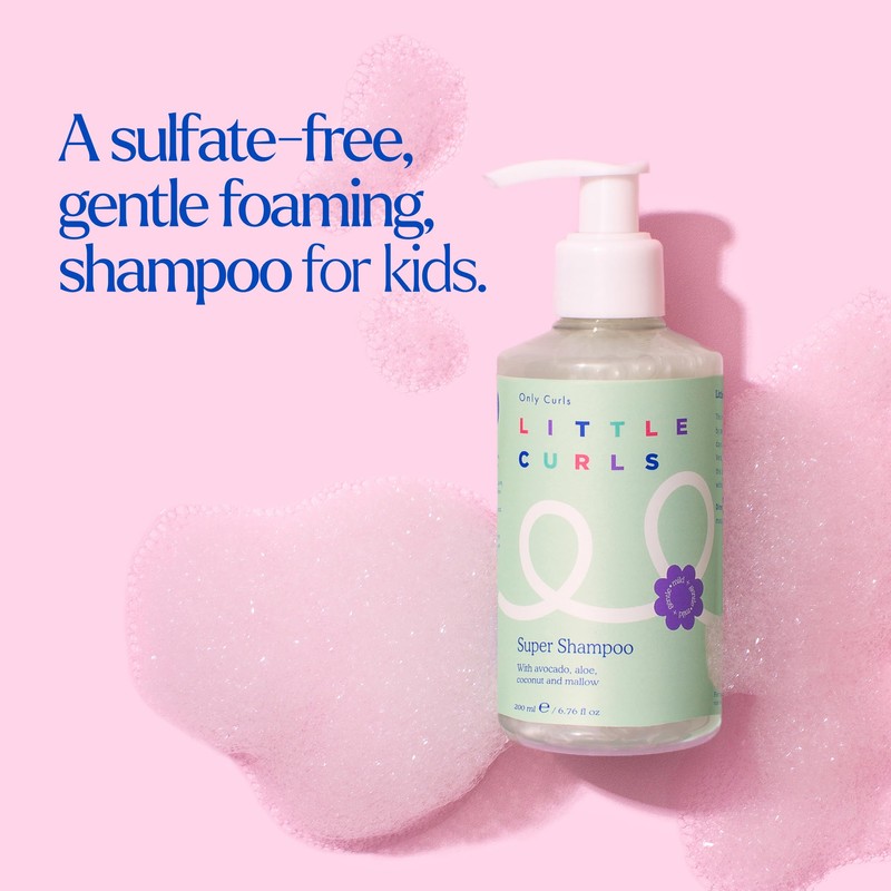 Little Curls Super Shampoo: Sulfate-Free, Gentle Foaming Kids Shampoo –