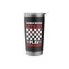 Checkers Board Game Classic - Strategy Checkers Stainless Steel Insulated