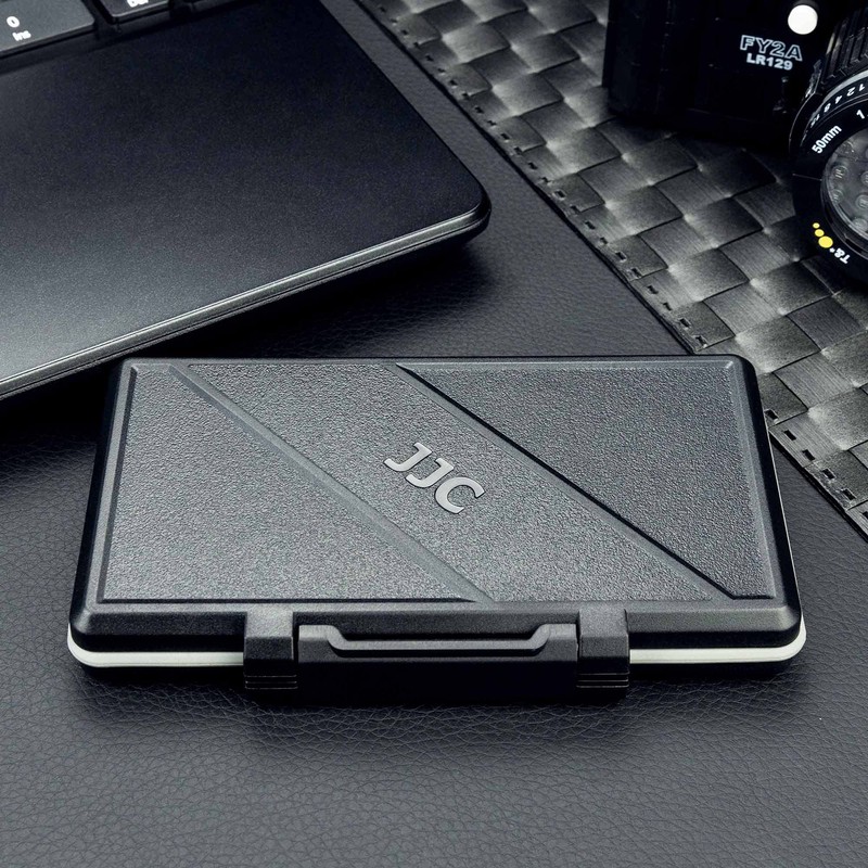 JJC 30 Slots Micro SD Card Holder Water Resistant Memory