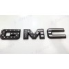 Auto Front Rear Black USA Flag Emblem Overlay 2019-2025 GMC