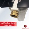 Beech Lane External RV Dual Water Filter System, Leak-Free Brass