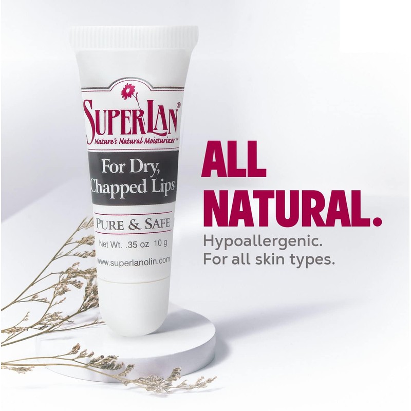 Organic Lanolin Lip Balm - Lip Repair for Hot/Dry Weather