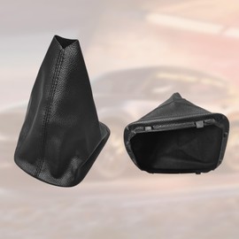 VKGUG Gear Shift Boot Cover Compatible with Toyota Corolla 2007-2013 Leather Gear Shifter Knob Dust Cover, Shift Knob Cover Boot Gear Gaiter Cover Black