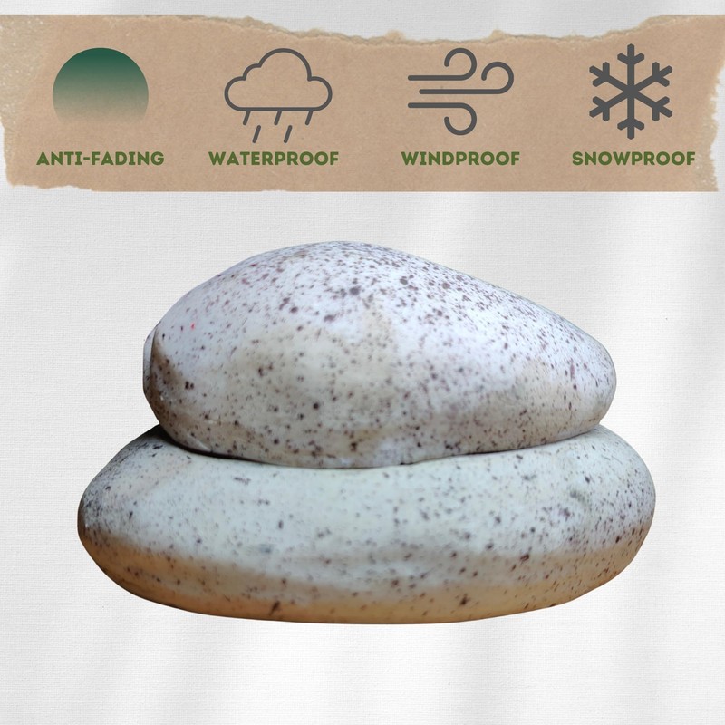HIDE A KEY Fake Zen Rock - Realistic Garden &