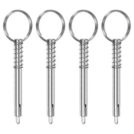 M METERXITY 4-Pack Quick Release Pins, 316 Stainless Steel 8mm Dia., 66mm Usage Length Bimini Top Pin with Drop Cam & Spring for Deck Boat/Canopy, Marine Hardware
