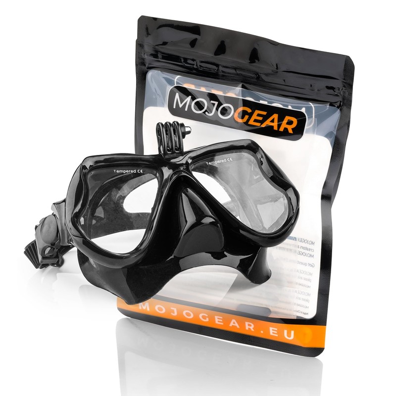 MOJOGEAR Diving Goggles with Go Pro Mount and Case -