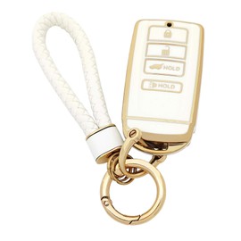 Arruweer Soft TPU Key Fob Case Holder Protector Key Fob Cover Compatiable with Acura CDX RDX RLX NSX TLX TLX-L Accessories with Keychain