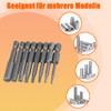HaoTrade 8-Piece Magnetic Screwdriver Kit, Hex Screwdriver Bits Set, 1/4