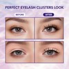 Lash Clusters 80PCS Natural Eyelash Clusters C Curl Wispy DIY