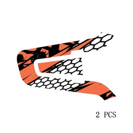 MC MOTOPARTS Protective Cover Decal Wrap Sticker 2 pcs Orange Geometric Compatible with CARDO Packtalk Edge