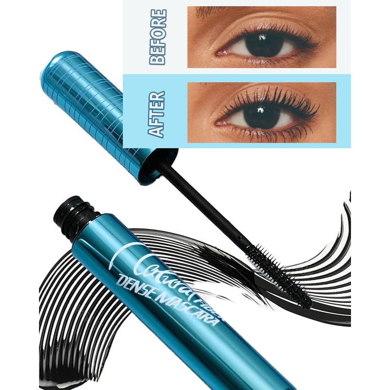 Mascara for Older Women 60 Plus,Black Waterproof Prime Mascara,2Pcs
