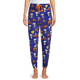 Peanuts Snoopy - Pijama de peluche para mujer, Azul (Blue Glass), M