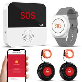 ChunHee Emergency Call Button for Seniors Seniors Emergency Call Tuya WiFi Smart Emergency Call Bell Alert System for Elderly Patients Disabled Children