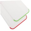WOONEKY 2pcs Portable Plastic Chopping Boards with Handle Double Sided